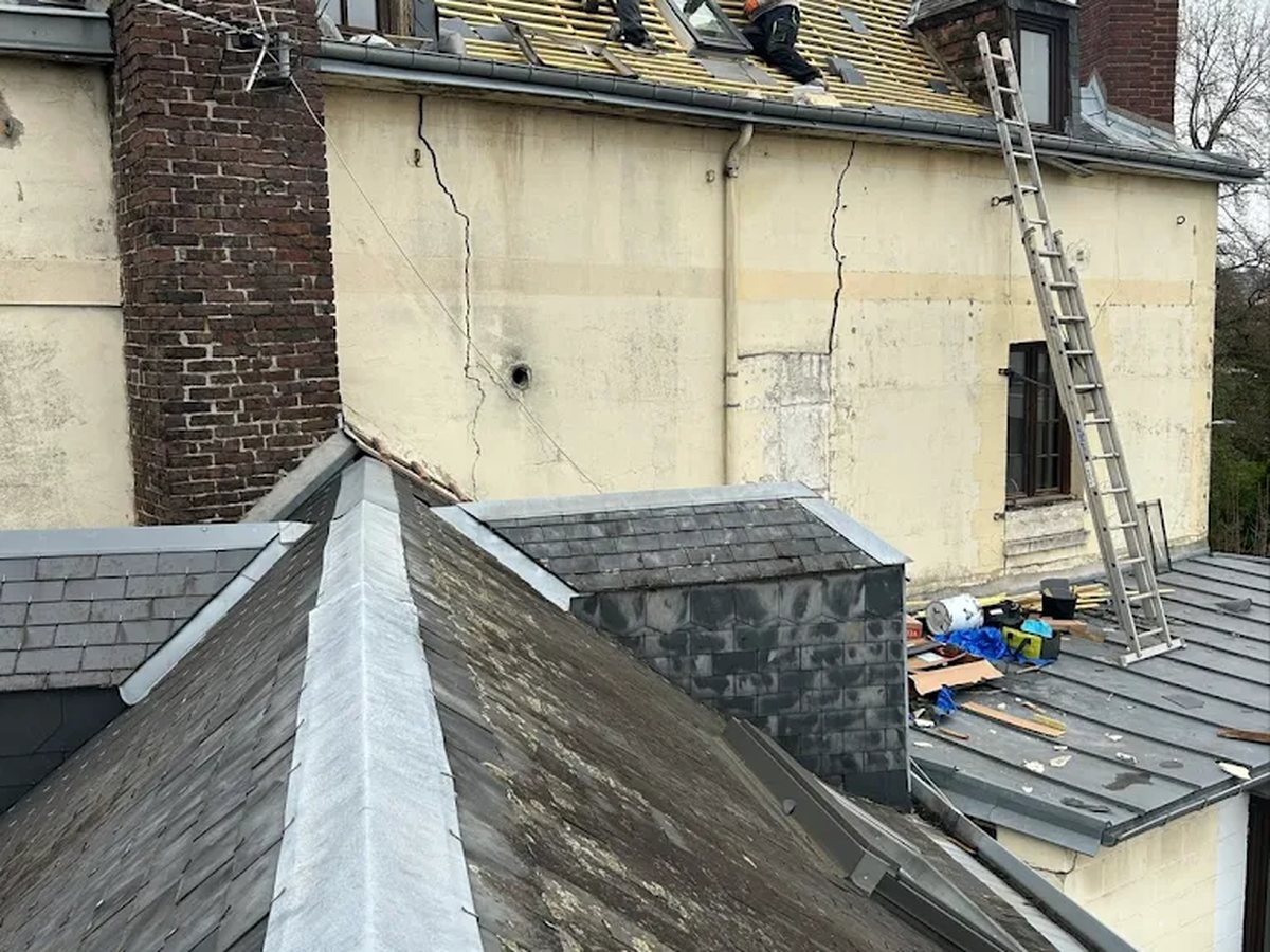 Couverture zinc joint debout — Rouen